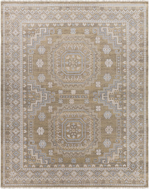 Almeria ALM-2301 8' x 10' Handmade Rug ALM2301-810  Mustard, Medium Gray, Pale Blue, Light Beige, Cream, Black Surya