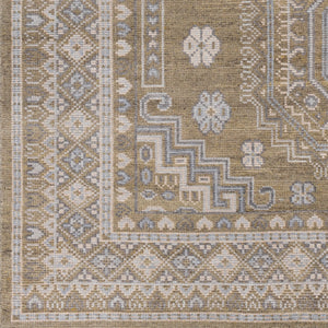 Almeria ALM-2301 8' x 10' Handmade Rug ALM2301-810  Mustard, Medium Gray, Pale Blue, Light Beige, Cream, Black Surya