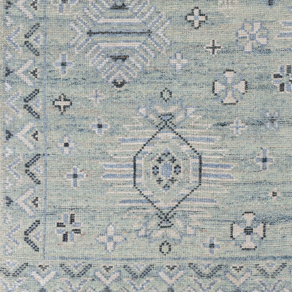 Surya Almeria Hand-made 2' X 3' Luxurious Wool & Viscose Rug - Elegant, Timeless Design For Any Space Denim Wool,Viscose Alm2302-23