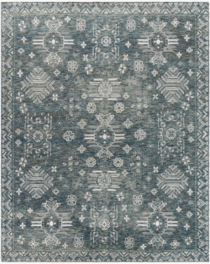Surya Almeria Hand-made 2' X 3' Luxurious Wool & Viscose Rug - Elegant, Timeless Design For Any Space Dusty Sage Wool,Viscose Alm2303-23