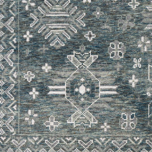 Almeria ALM-2303 8' x 10' Handmade Rug ALM2303-810  Dusty Sage, Medium Green, Medium Gray, Black, Cream Surya