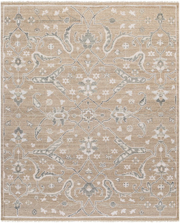 Almeria ALM-2304 8'10" x 12' Handmade Rug ALM2304-81012  Light Brown, Charcoal, Cream Surya