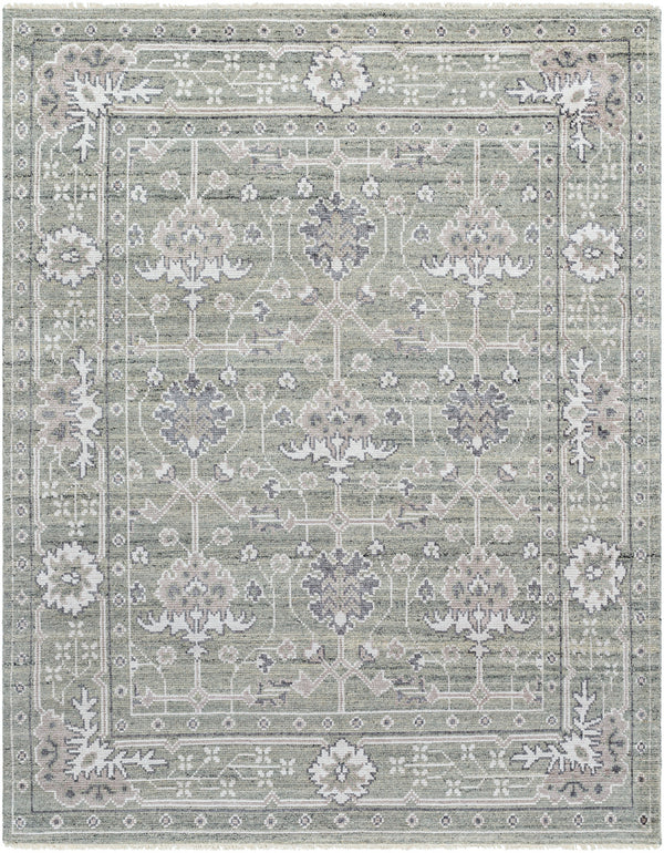 Almeria ALM-2305 8'10" x 12' Handmade Rug ALM2305-81012  Medium Gray, Gray, Cream Surya