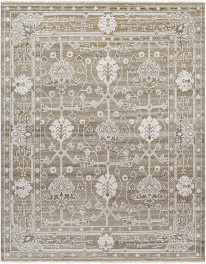 Surya Almeria Hand-made 2' X 3' Luxurious Wool & Viscose Rug - Elegant, Timeless Design For Any Space Light Brown Wool,Viscose Alm2306-23