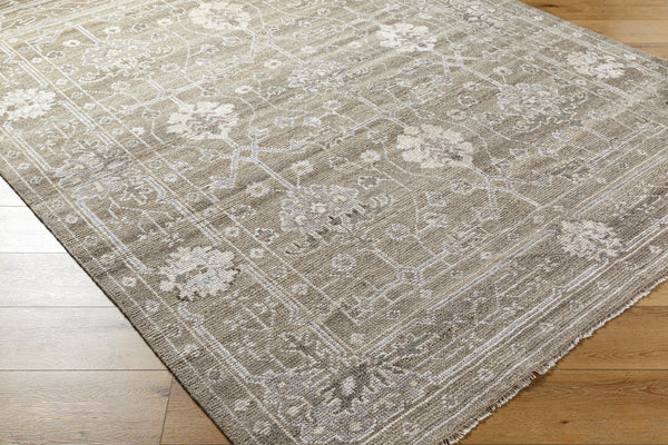 Almeria ALM-2306 8'10" x 12' Handmade Rug ALM2306-81012  Light Brown, Medium Gray, Cream Surya