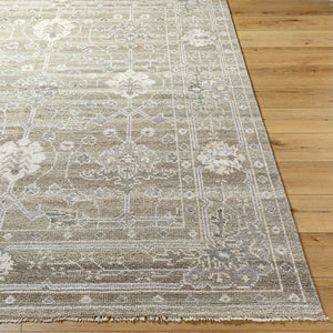 Almeria ALM-2306 8'10" x 12' Handmade Rug ALM2306-81012  Light Brown, Medium Gray, Cream Surya