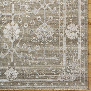 Almeria ALM-2306 8'10" x 12' Handmade Rug ALM2306-81012  Light Brown, Medium Gray, Cream Surya