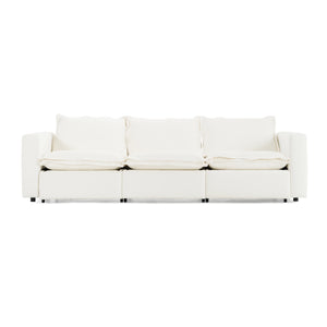 Vig Furniture Divani Casa Almagre - Elegant White Fabric Sofa With 3 Electric Recliners For Ultimate Comfort White  Vgev-g2315-wht