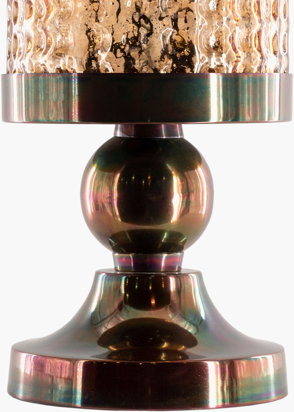 Surya Alsen Elegant 28” Accent Table Lamp With Glass Body And Linen Shade For Stylish Home Illumination Body, Champagne,Base, Metallic ,Bronze,Shade (Outside), Beige,Shade (Inside), White,Finial, Metallic ,Bronze,Harp, Metallic ,Bronze,Cord, Translucent Glass,Aluminum,Linen,Cotton,Aluminum Aln-001