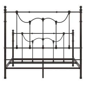Homelegance By Top-Line Roshan Victorian Iron Metal Bed Dark Bronze Metal