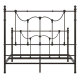 Homelegance By Top-Line Roshan Victorian Iron Metal Bed Dark Bronze Metal