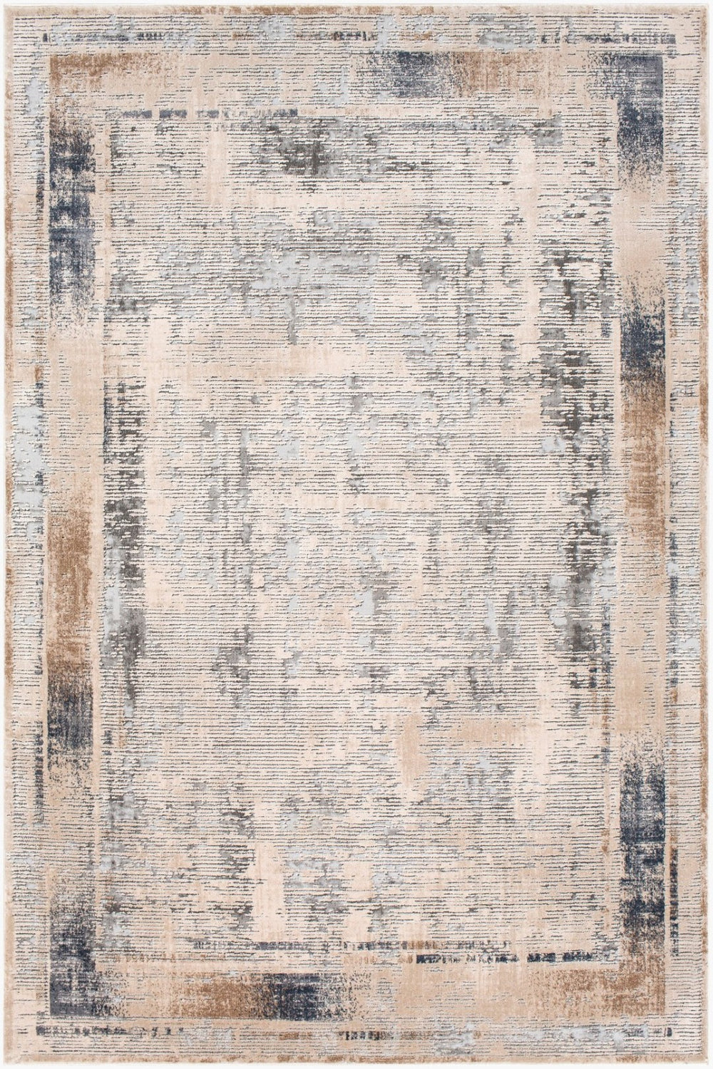 Livabliss Alpine Traditional Patterned Machine Woven Polypropylene Accent Rug for Entryway or Bedroom Taupe, Gray 6'7" x 9'6" ALP2300-6796
