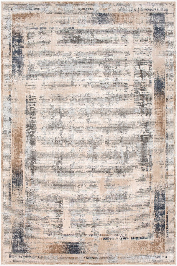 Livabliss Alpine Traditional Patterned Machine Woven Polypropylene Accent Rug for Entryway or Bedroom Taupe, Gray 6'7" x 9'6" ALP2300-6796