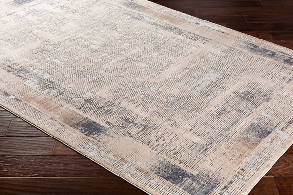 Livabliss Alpine Traditional Patterned Machine Woven Polypropylene Accent Rug for Entryway or Bedroom Taupe, Gray 6'7" x 9'6" ALP2300-6796