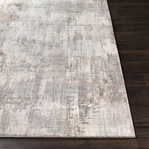 Livabliss Alpine Geometric Mid-century Machine Woven Polypropylene Accent Rug for Entryways Light Gray, Tau 2'7" x 7'3" ALP2304-2773