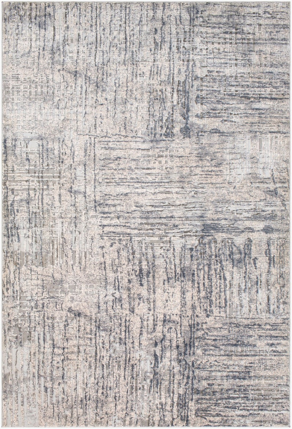 Livabliss Alpine Machine Woven Geometric Area Rug Polypropylene Blend for Entryway or Bedroom Light Gray, Gra 6'7" x 9'6" ALP2305-6796