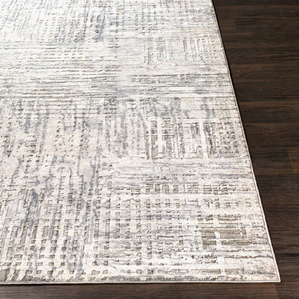 Livabliss Alpine Machine Woven Geometric Area Rug Polypropylene Blend for Entryway or Bedroom Light Gray, Gra 6'7" x 9'6" ALP2305-6796