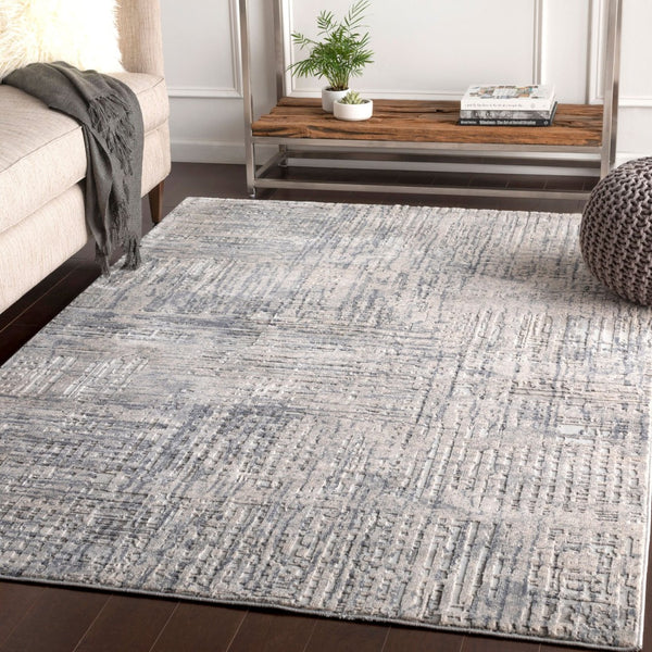 Livabliss Alpine Machine Woven Geometric Area Rug Polypropylene Blend for Entryway or Bedroom Light Gray, Gra 6'7" x 9'6" ALP2305-6796