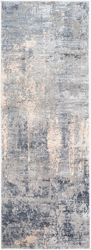Livabliss Alpine Machine Woven Accent Rug with High Low Texture for Entryways and Bedside Gray, Charcoal 2'7" x 7'3" ALP2306-2773