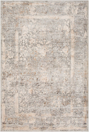 Livabliss Alpine Turkish Woven Accent Rug with High Low Pile for Entryways and Reading Nooks Light Gray, Tau 5'3" x 7'3" ALP2307-5373