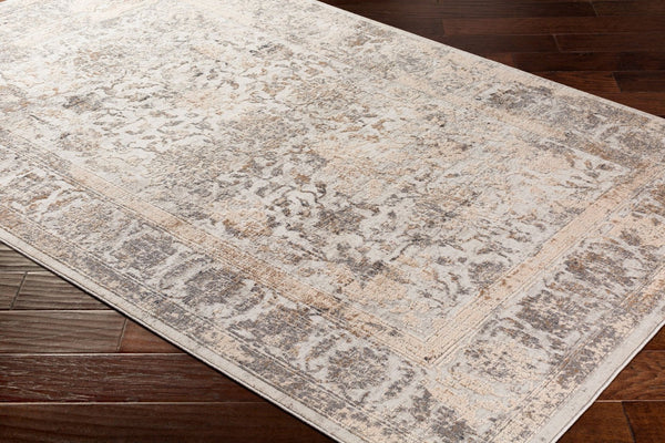 Livabliss Alpine Turkish Woven Accent Rug with High Low Pile for Entryways and Reading Nooks Light Gray, Tau 2'7" x 7'3" ALP2307-2773