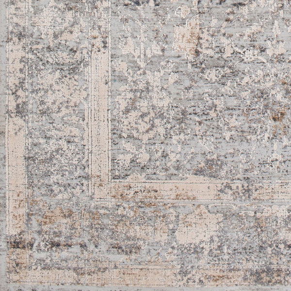 Livabliss Alpine Turkish Woven Accent Rug with High Low Pile for Entryways and Reading Nooks Light Gray, Tau 2'7" x 7'3" ALP2307-2773