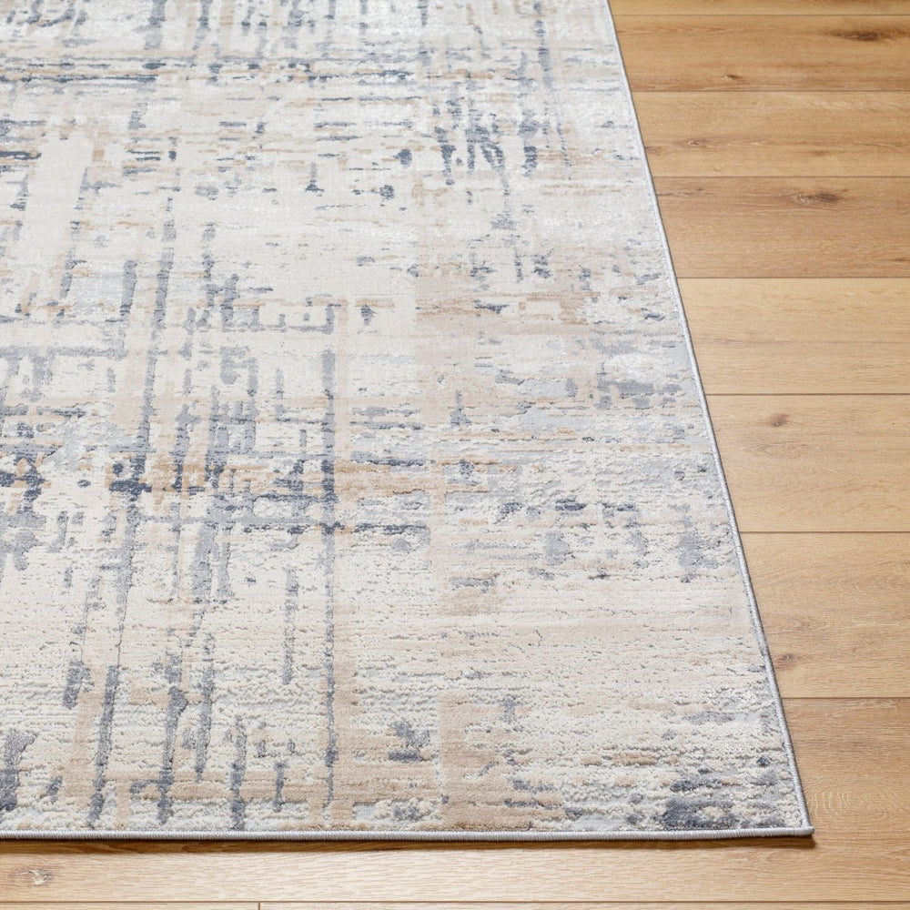 Livabliss Alpine Machine Woven Area Rug Polypropylene Blend Modern Geometric Living Room Light Gray, Ivo 8'10" x 12'4" ALP2312-9124