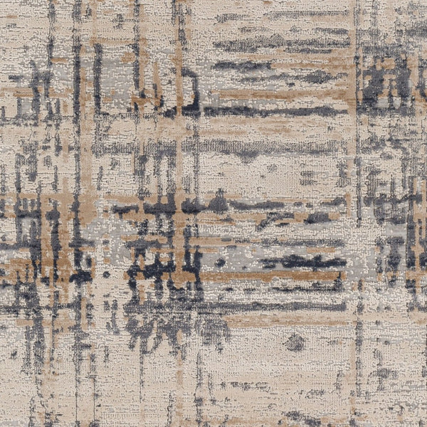 Livabliss Alpine Machine Woven Area Rug Polypropylene Blend Modern Geometric Living Room Light Gray, Ivo 8'10" x 12'4" ALP2312-9124