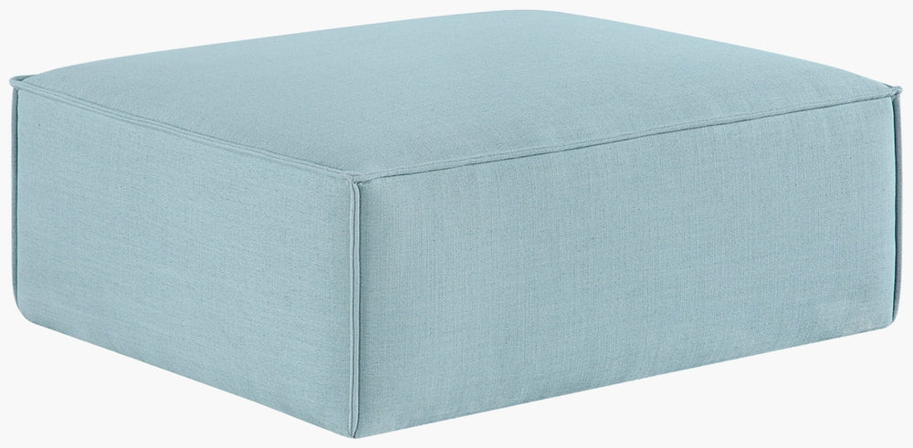 Livabliss Alepa Plush Polyester Ottoman Low Profile Footrest Extra Seating for Living Room ALPA002-153137