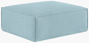 Livabliss Alepa Plush Polyester Ottoman Low Profile Footrest Extra Seating for Living Room ALPA002-153137
