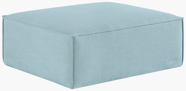 Livabliss Alepa Plush Polyester Ottoman Low Profile Footrest Extra Seating for Living Room ALPA002-153137