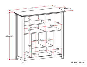 English Elm Amherst Multi Cube Bookcase - Versatile Black Storage Unit With Stylish Design For Any Room B136P158343
