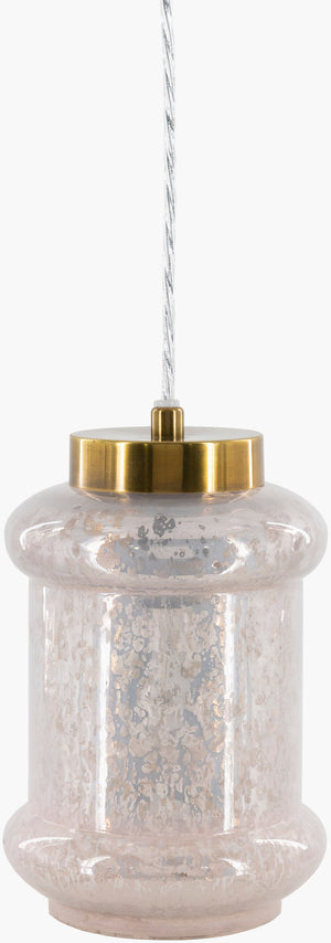 Surya Alvo Elegant Pendant Lighting - High-grade Metal & Glass, 10" H, Chic Design For Any Space Fixture, Gold Iron,Glass Alv-002