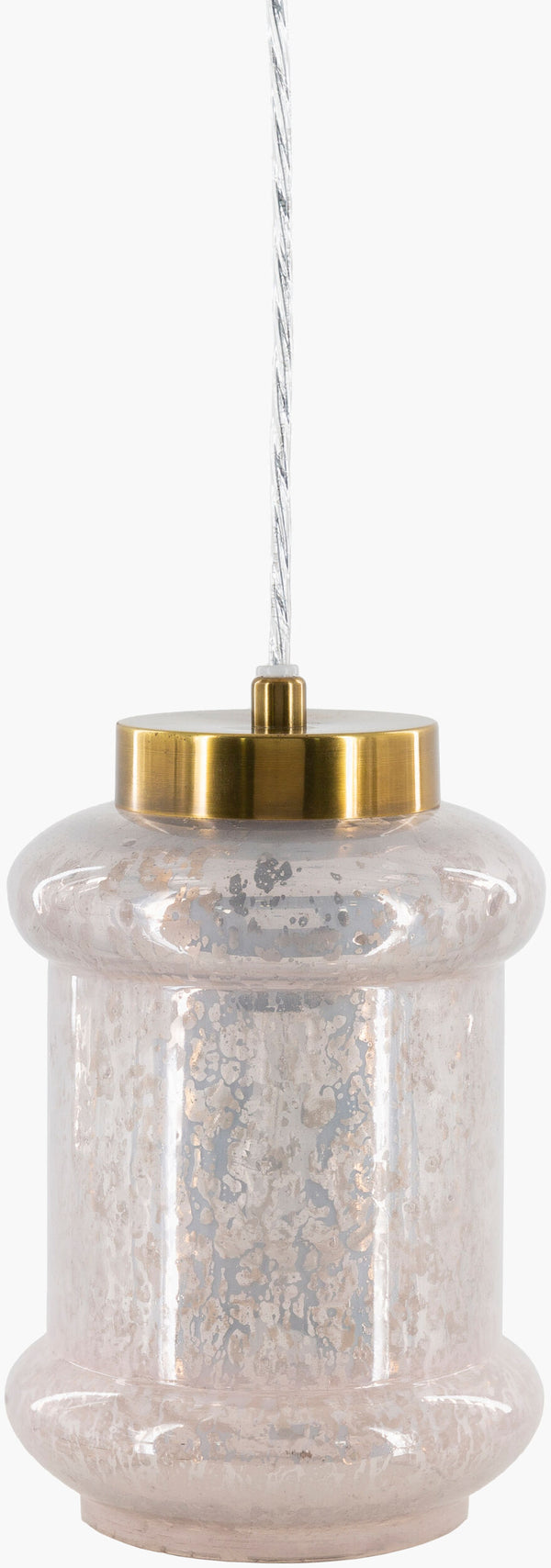 Surya Alvo Elegant Pendant Lighting - High-grade Metal & Glass, 10" H, Chic Design For Any Space Fixture, Gold Iron,Glass Alv-002