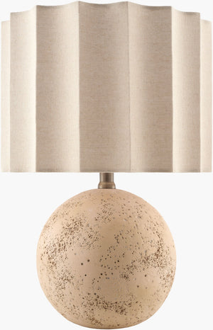Livabliss Alvary Geometric Table Lamp with Felt Jute Metal Base for Bedside or Home Office ALVY-001