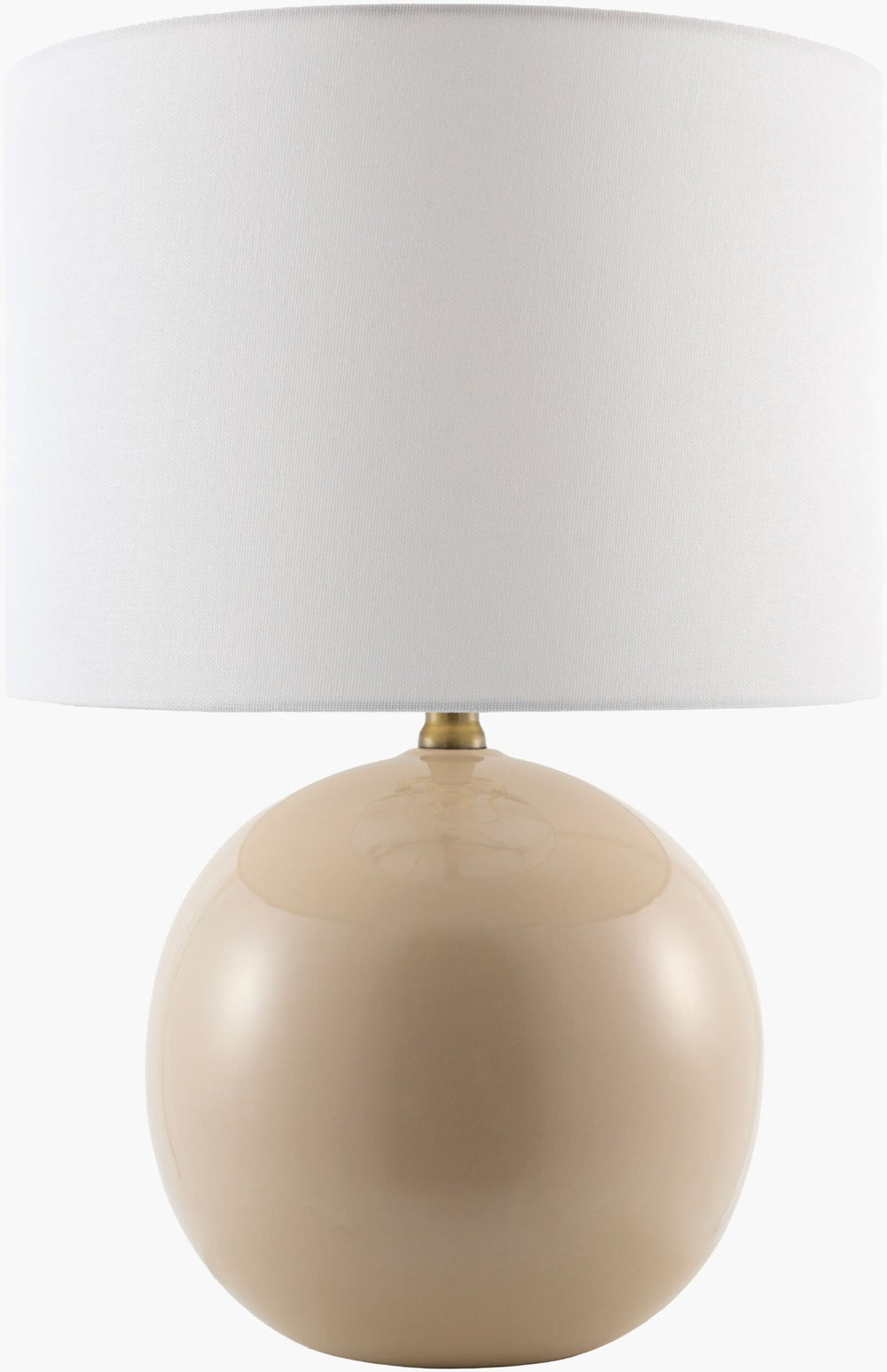 Livabliss Alvary Felt Jute and Metal Accent Lamp Soft Ambient Light for Nightstand or Console ALVY-003