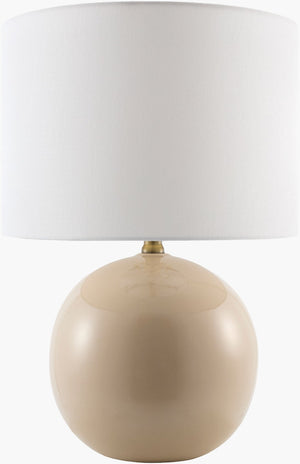 Livabliss Alvary Felt Jute and Metal Accent Lamp Soft Ambient Light for Nightstand or Console ALVY-003