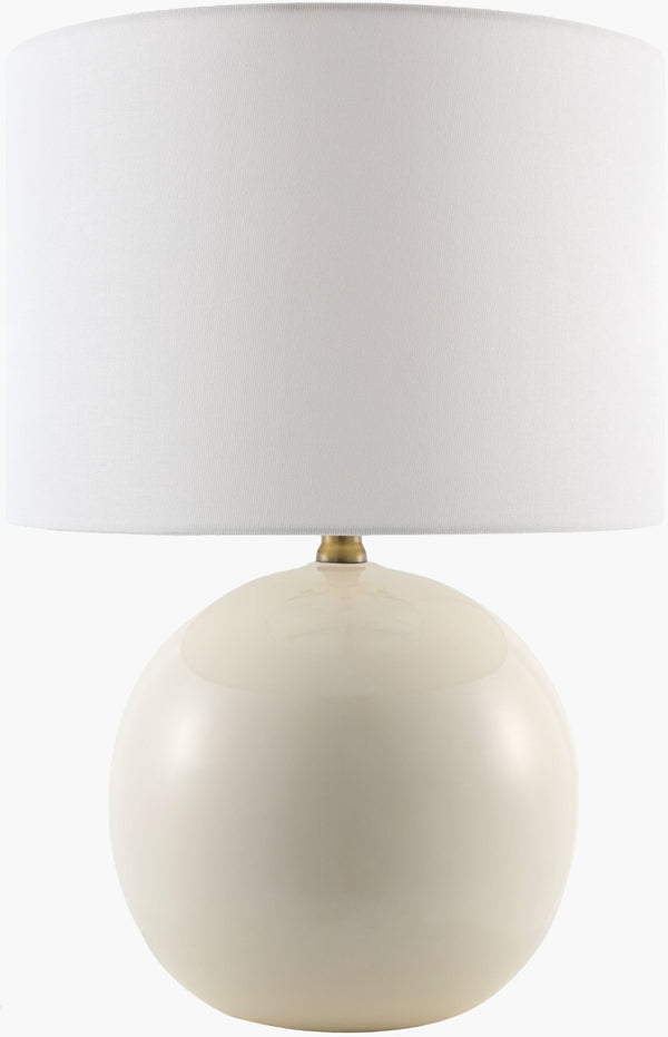 Livabliss Alvary Textured Jute Felt Shade Table Lamp Warm Ambient Glow for Bedroom or Entryway ALVY-004