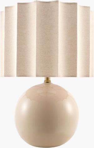 Livabliss Alvary Felt and Jute Table Lamp with Polyester Shade for Modern Minimalist Spaces ALVY-011