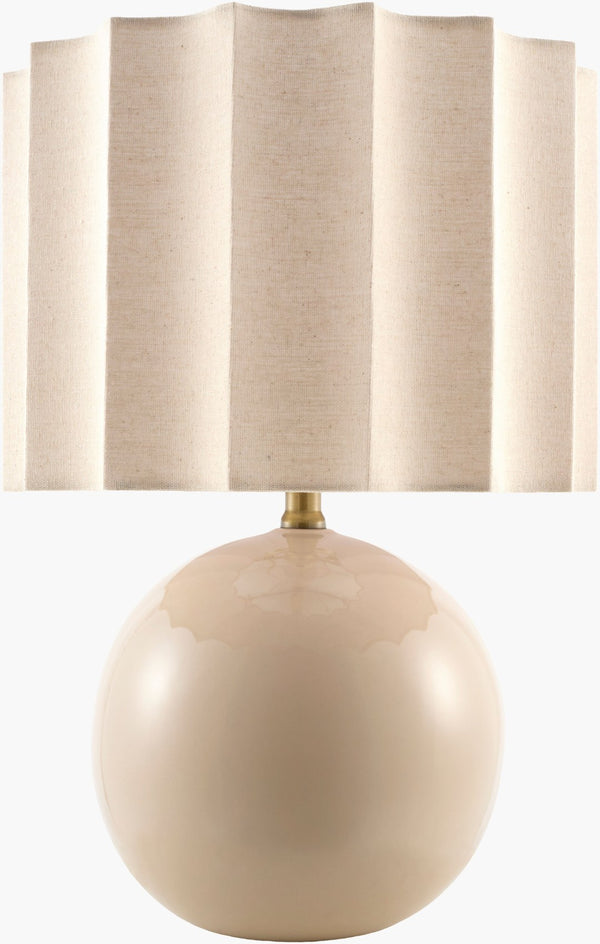 Livabliss Alvary Felt and Jute Table Lamp with Polyester Shade for Modern Minimalist Spaces ALVY-011