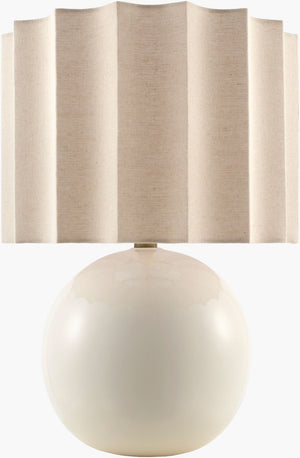 Livabliss Alvary Felt Shade Table Lamp with Jute Metal Base for Warm Ambient Bedroom Glow ALVY-012