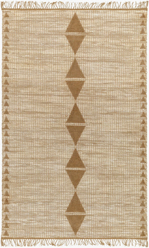 Livabliss Alex Handwoven Jute Flatweave Runner Rug with Fringe for Hallways and Entryways Beige, Sandston 9' x 12' ALX2303-912