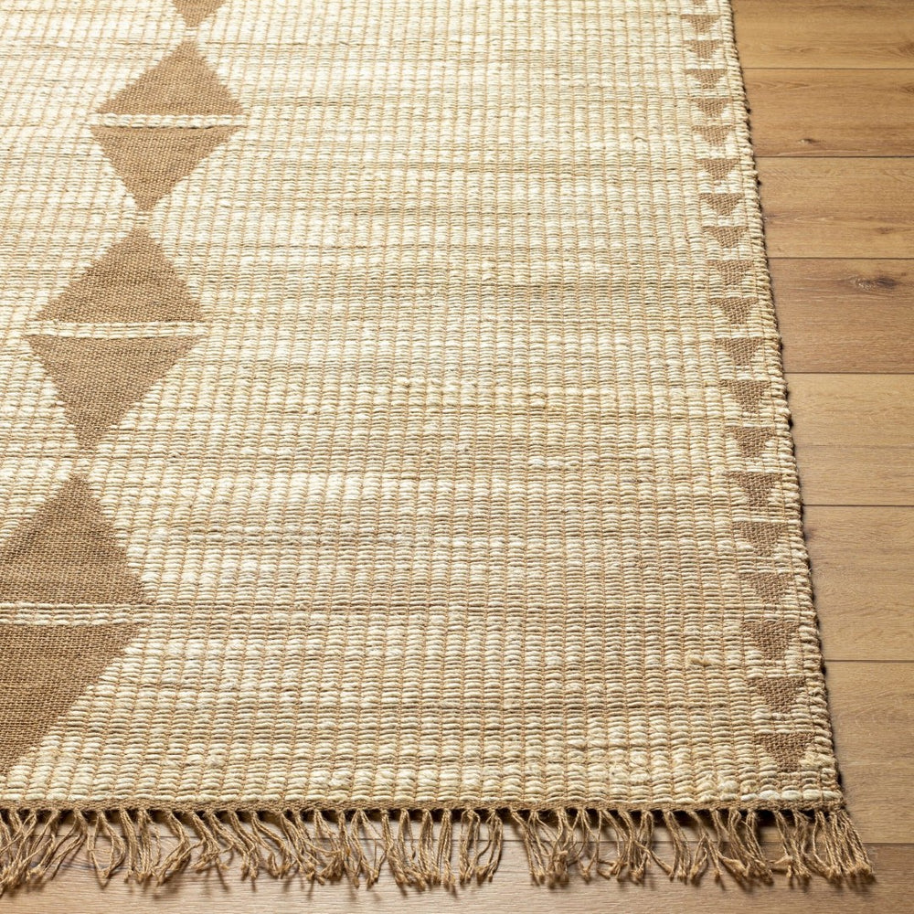 Livabliss Alex Handwoven Jute Flatweave Runner Rug with Fringe for Hallways and Entryways Beige, Sandston 9' x 12' ALX2303-912