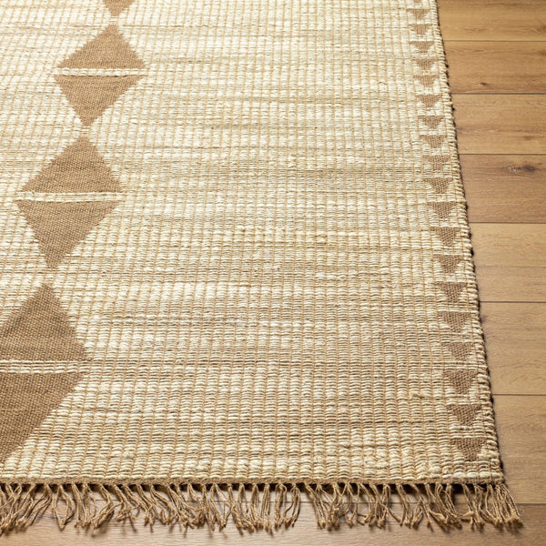 Livabliss Alex Handwoven Jute Flatweave Runner Rug with Fringe for Hallways and Entryways Beige, Sandston 2'6" x 8' ALX2303-268