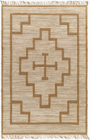 Livabliss Alex Handwoven Jute Runner Rug with Fringe for Entryway Hallway Bohemian Farmhouse Beige, Sandston 9' x 12' ALX2304-912