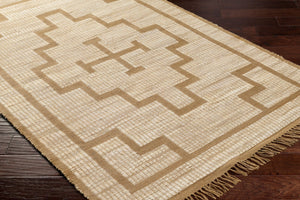 Livabliss Alex Handwoven Jute Runner Rug with Fringe for Entryway Hallway Bohemian Farmhouse Beige, Sandston 9' x 12' ALX2304-912