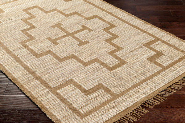 Livabliss Alex Handwoven Jute Runner Rug with Fringe for Entryway Hallway Bohemian Farmhouse Beige, Sandston 9' x 12' ALX2304-912
