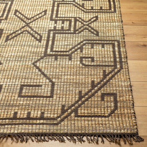 Livabliss Alex Handwoven Jute Flatweave Runner Rug Artisan Fringe Accent for Hallways and Entryways Taupe, Charcoal 8' x 10' ALX2305-810