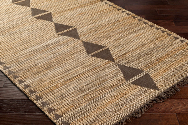 Livabliss Alex Handmade Jute Flatweave Runner Natural Fiber Artisan Rug for Hallways Entryways Charcoal, Musta 8' x 10' ALX2308-810