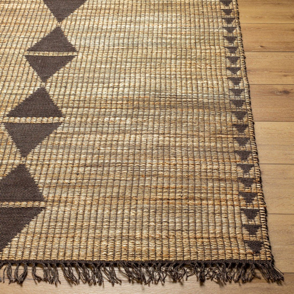 Livabliss Alex Handmade Jute Flatweave Runner Natural Fiber Artisan Rug for Hallways Entryways Charcoal, Musta 2'6" x 8' ALX2308-268
